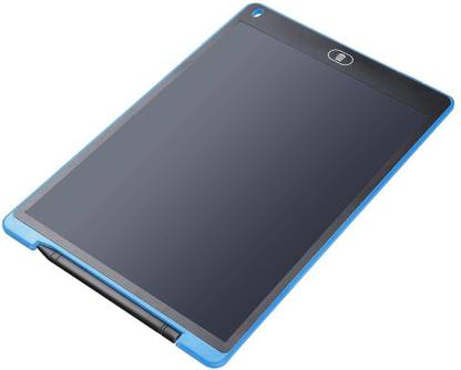 SOLITUDE Imported Portable 8.5" Re-Writable LCD , Mouse Pad, Ruler,Paperless E-Writer with Stylus, Digital Notepad for Drawing, Playing, Handwriting Blue Writing Notebook 10 x 20 inch Graphics Tablet