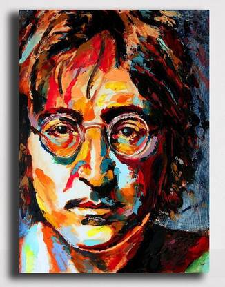 PIXELARTZ Canvas Painting - John Lennon - Music Legend (17 X 23) - Without Frame Digital Reprint 23 inch x 17 inch Painting