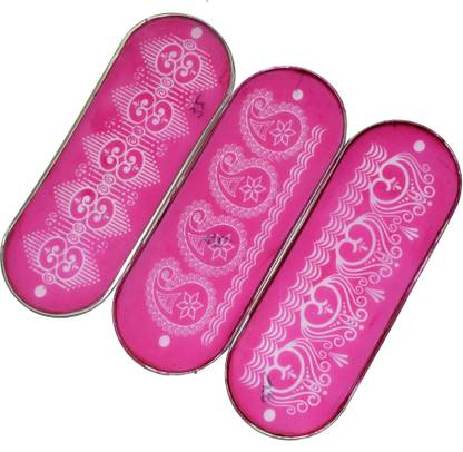 oramsa pack of 3 Rajasthani art designed oval shape full size 13'' jali ...
