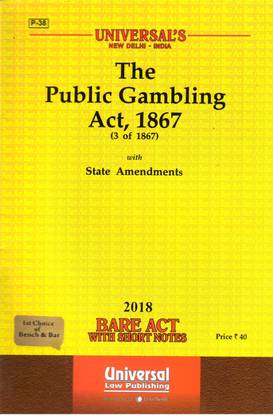 The Public Gambling Act, 1867 (Bare Act)