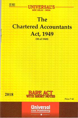 Chartered Accountants Act 1949 (Bare Act)
