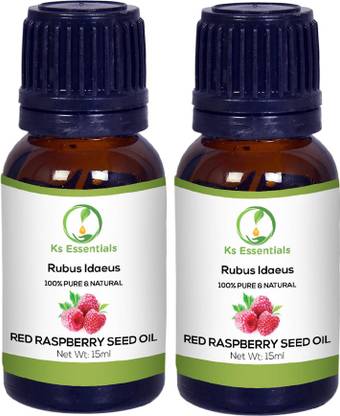 Ks Essentials 100% Pure Red Raspberry Seed Oil (Rubus idaeus) Natural & Undiluted(15ml)Each