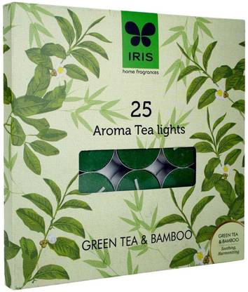 IRIS Green Tea Fragrant Aroma Wax Tealights Candle