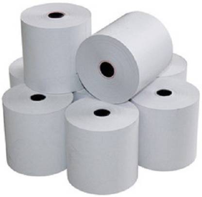 MME 57mmx25mtr.(2inch) Cash Register/billing machine/pos machine/Card Swipe Machine Thermal paper roll set of 10 Thermal Cash Register Paper