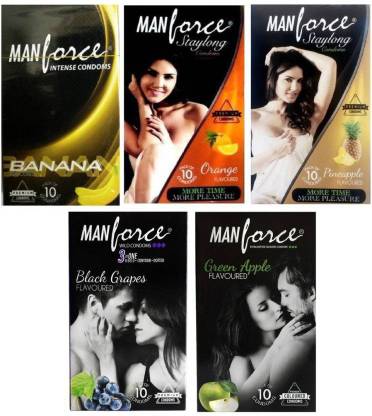 MANFORCE More Long Lasting Extra Dotted Condoms - 50 Condoms Condom
