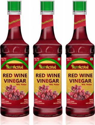 NutrActive Red Wine Vinegar, - Raw, Unfiltered & Undiluted Energy Drink