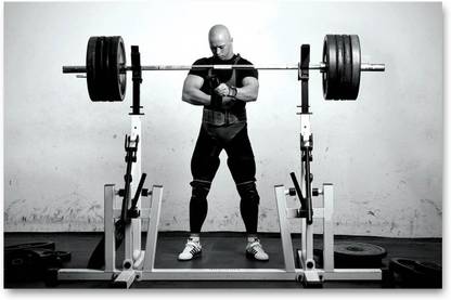 Gym Posters - Gym posters motivationa - big size – 18 inches x 12 inches (45 cms x 30 cms) – Workout Posters Big - G77 Paper Print