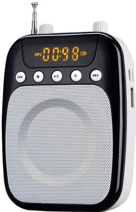 LAPLOMA Electronic Space Portable Loudspeaker With Microphone And Digital Display SD Card USB & AUX Cable Support (White) 500 W Home Theatre
