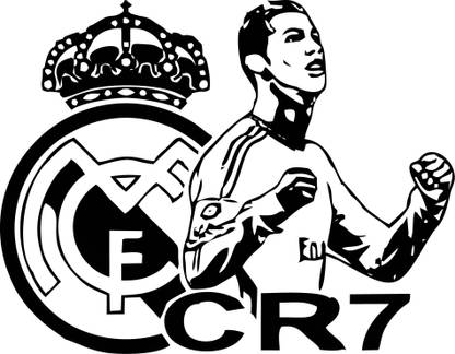 Presgraphics 67 cm CR7 Cristiano Ronaldo Self Adhesive Sticker
