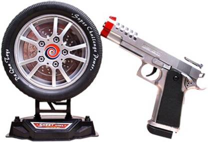 PS Aakriti Laser Target Infrared Gun Toy, Music and Lights, Shooting Game for Kids (Multicolor) Guns & Darts