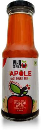 WhoFarms Apple Cider Vinegar Drink - Apple with Green Tea (200 ml - pack of 6) Vinegar