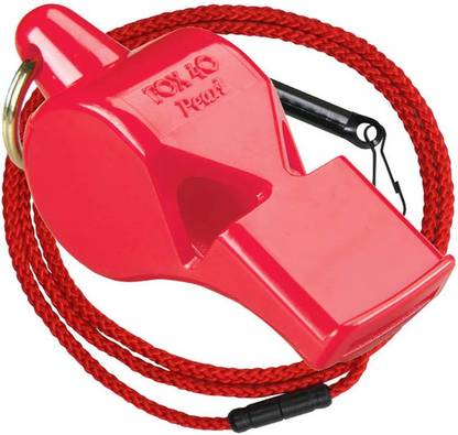 Fox 40 Pearl Safety W/Lenyard ( Red ) 9703-0108 Pealess Whistle