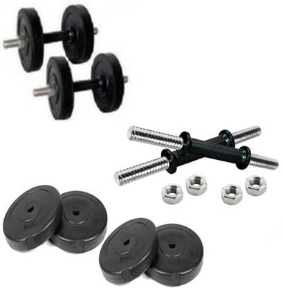 AP SALES | dumbells 6kg,set | 1kg x 4 Plates | 13.5-inches 2-Pcs Rods with 4 Metal Locks | 6kg Dumbbell Kit Kit