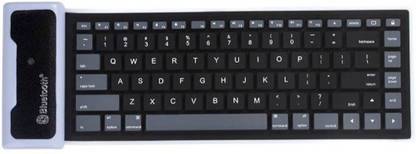 SACRO YZL_477Y bluetooth keyboard for all smart phone and laptop||bluetooth keyboard|| Wireless Keyboard|| Rubber Keyboard||Water proof keboard||Foldable Flexible Wireless Bluetooth Keyboard||compatible with all android and IOS devices Bluetooth Handheld Multi-device Keyboard Compatible with Desktop, Laptop, Mac