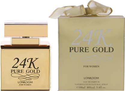 lonkoom 24K Pure Gold Perfume , Popular Unisex Fragrances Eau de Parfum  -  100 ml