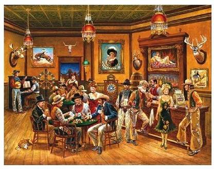 Genrc The Saloon 1000+pc Jigsaw Puzzle by Lee Dubin