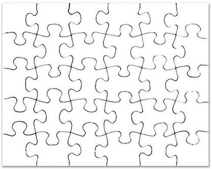 Genrc - Plain Blank - Jigsaw Puzzle, 30 pcs.