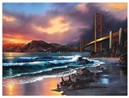 Genrc California Gold 1000 Piece Jigsaw Puzzle