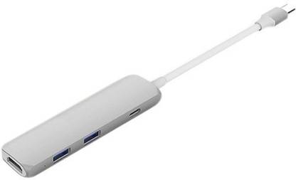 HyperDrive 4 in 1 Thunderbolt 3.0 USB C hub with 4K HDMI - Silver USB Adapter