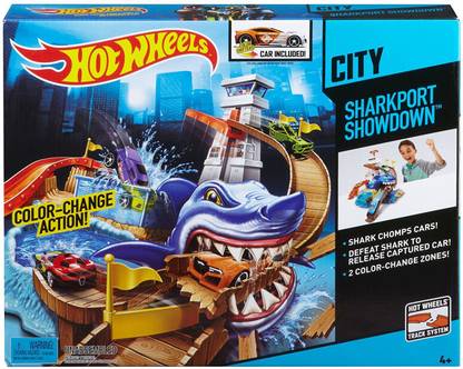 HOT WHEELS Color Shifters Sharkport Showdown Track Set