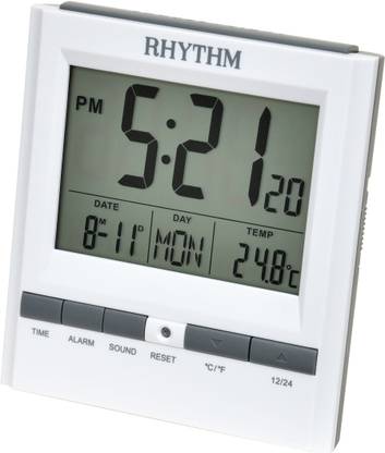 Rhythm Digital 9.5 cm X 4 cm Wall Clock
