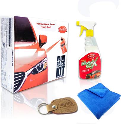Com Paint Com-Paint Scratch Remover Car Care Value pack kit for Volkswagon Polo - Flash Red Combo