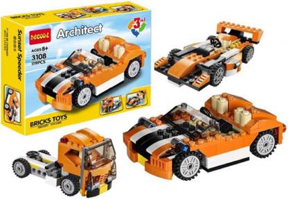 Akrobo Architect Series 3 in 1 Construction Building Blocks Bricks Toys 119 Pcs