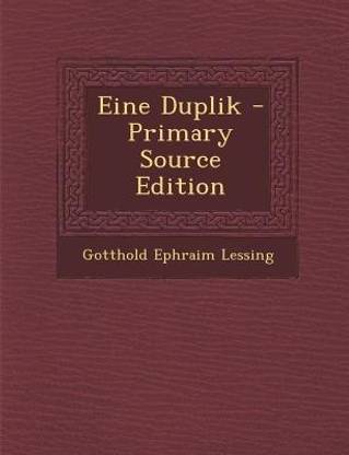 Eine Duplik - Primary Source Edition