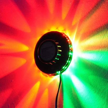 VOLTegIC ™ LED Stage Light Magic 7 Color RGB Rotating Lights Single Disco Ball
