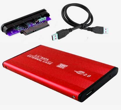 AlexVyan Red Special External portable Sata Casing Hard Disk case Usb 2.0 2.5 inch External Hard Drive enclosure Suitable for Laptop Hard Disk 2.5 inch Hard Disk Enclosure