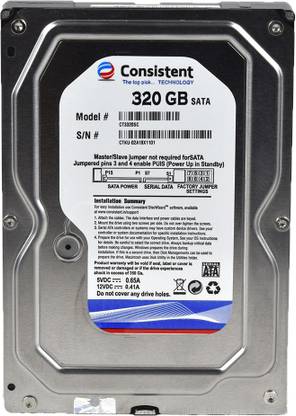 Consistent 320 hdd 320 GB Desktop Green, Silver SATA Internal Hard Disk Drive (HDD) (Extreme Hard disk 320 gb)