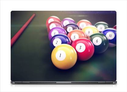 punix Straight Pool Billiard Exclusive High Quality Laptop Decal, laptop skin sticker 15.6 inch (15 x 10) Inch new Vinyl Laptop Decal 15.6