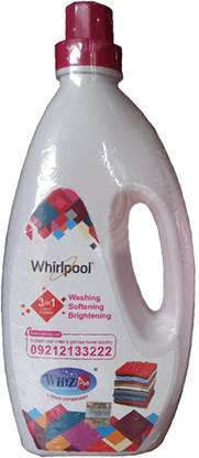 Whirlpool Whizpro Liquid Detergent for Washing Machines and Hand Wash-1Ltr Rose Liquid Detergent