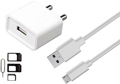 StuffHoods Wall Charger Accessory Combo for Samsung Omnia M S7530 Samsung Omnia W I8350 Samsung ON 5 Samsung ON 7 Samsung P1000 Galaxy Tab Samsung P1010 Galaxy Tab Wi-Fi Samsung P220 Samsung P6210 Galaxy Tab 7.0 Plus Samsung P6800 Galaxy Tab 7.7 Samsung P7100 Galaxy Tab 10.1 Samsung P7500 Galaxy Tab 10.1 3G Samsung R380 Freeform III Samsung R680 Repp Samsung R720 Admire Charger Original Adapter Like Mobile Charger | Power Adapter | Wall Charger | Fast Charger | Android Smartphone Charger | Battery Charger | Hi Speed Travel Charger With 1 Meter Micro USB Cable Charging Cable Data Cable And SIM Adapter