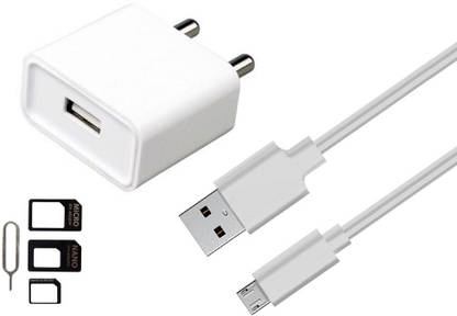 StuffHoods Wall Charger Accessory Combo for vivo X7 Plus vivo X7 vivo V3Max vivo V3 vivo X6S Plus vivo X6S vivo Xplay5 Elite vivo Xplay5 vivo Y51 vivo X6 vivo Y15S vivo V1 vivo V1 Max vivo Y31 vivo Y35 vivo Y37 vivo X5Max Platinum Edition vivo X5Pro vivo X5Max+ vivo X5Max vivo Y11 vivo X5 vivo Xplay3S vivo Xshot vivo X3S vivo Y28 vivo Y27 vivo Y22 vivo Y15 Charger Original Adapter Like Mobile Charger | Power Adapter | Wall Charger | Fast Charger | Android Smartphone Charger | Battery Charger | Hi Speed Travel Charger With 1 Meter Micro USB Cable Charging Cable Data Cable And SIM Adapter