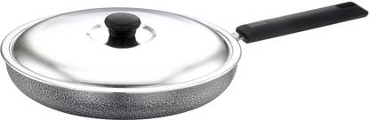 Sowbaghya Non Stick Fry Pan with Stainlees Steel Lid Fry Pan 20 cm diameter with Lid 2 L capacity