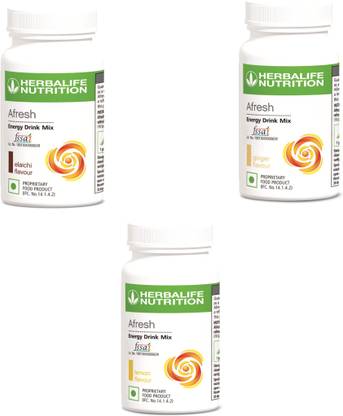 HERBALIFE Afresh, Lemon-50g, Elaichi-50g, Ginger-50g. Energy Bars