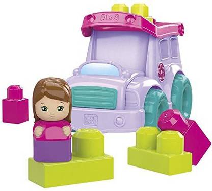 Mega Bloks Purple School Bus Building Set