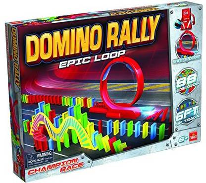 Goliath Games Domino Rally Epic Loop - Dominoes For Kids - Stem-Based Domino Set For Kids
