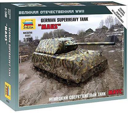 Genrc 1/100 German Maus Heavy Tank (Snap)