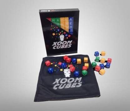 Genrc Xoom Cubes By Baxbo Word Race Dice Game Pack A (Primary Colors)