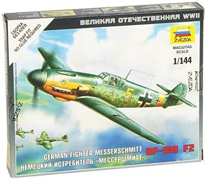 Zvezda Models 1/144 Messerschmitt Bf-109 F-2 New Tooling Snap Kit
