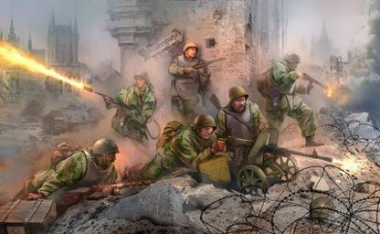 Zvezda Models 1/35 Soviet Assault Troops Wwii 6 Figures Set