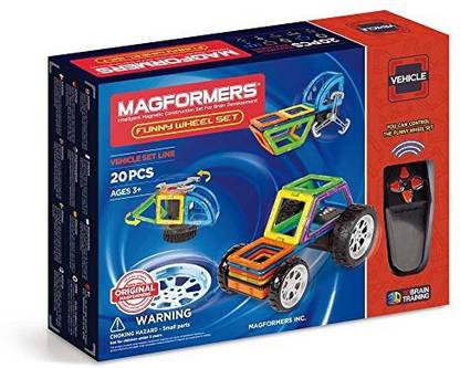 Magformers Funny Wheel (20 Piece) Magnetic Building Set