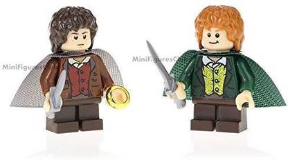 Genrc Kopf Sam & Frodo Baggins The Lord The Rings 2Pcs Mini Dolls Building Blocks Figures Toys