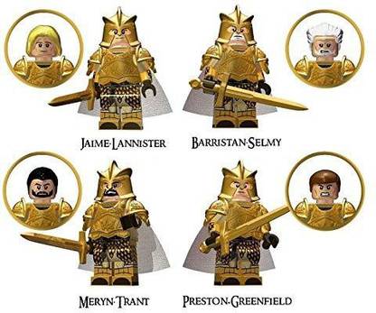 Genrc Kopf Game Of Thrones Collection Set 4Pcs Mini Dolls Bricks Building Blocks Figures Toys