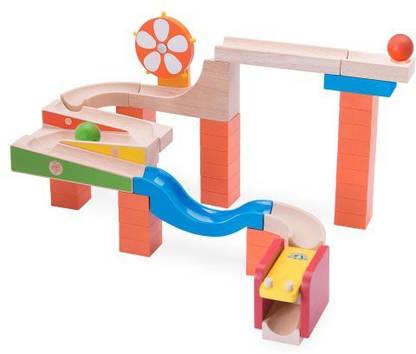 Wonder World Creative Gravity Play! Trix Tracks Glow & Roll - 44 Piece Set Unique Kids Toy With Endless Building Options