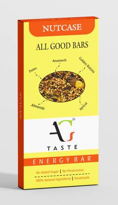 AG Taste Nutcase - All Natural Energy Bars(Pack of 12 bars) Box
