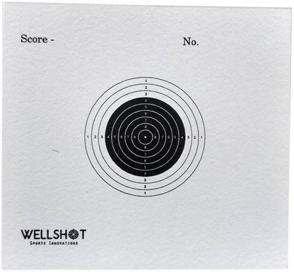 10m Air Rifle Target Card Paper Print