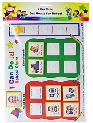 Kenson Kids I Can Do It Reward Chart: School